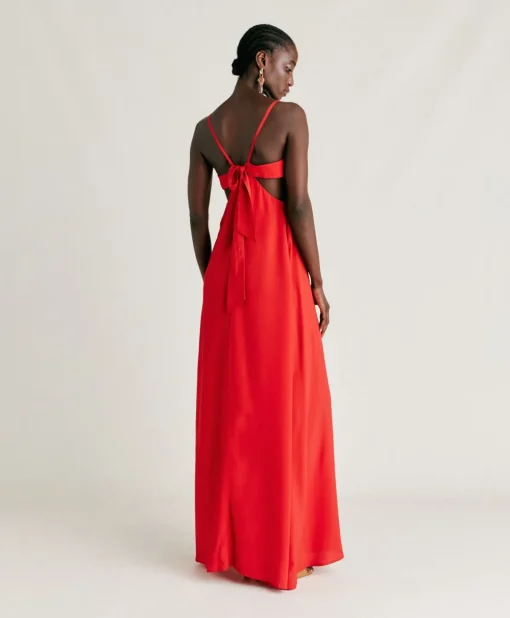 Vestito Jolie In Acetato Seta - Azalea