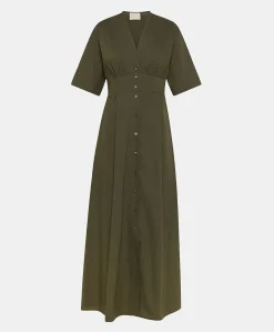 Vestito Martinella In Popeline - Army