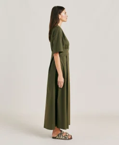 Vestito Martinella In Popeline - Army