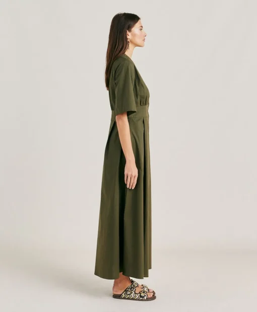 Vestito Martinella In Popeline - Army