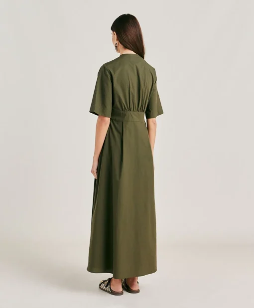Vestito Martinella In Popeline - Army