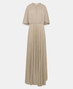 Vestito Paradisu In Jersey Lurex - Sabbia