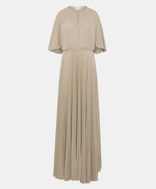 Vestito Paradisu In Jersey Lurex - Sabbia