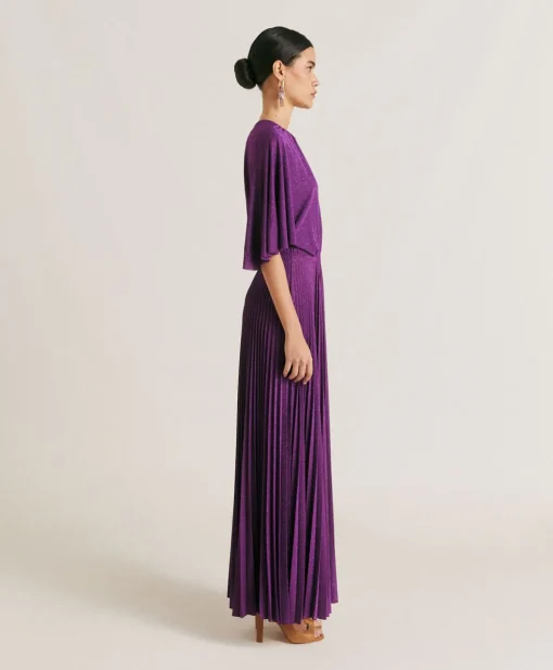 Vestito Paradisu In Jersey Lurex - Ciclamino