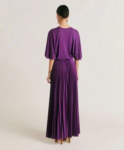 Vestito Paradisu In Jersey Lurex - Ciclamino