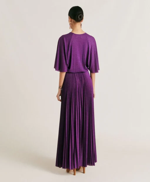Vestito Paradisu In Jersey Lurex - Ciclamino